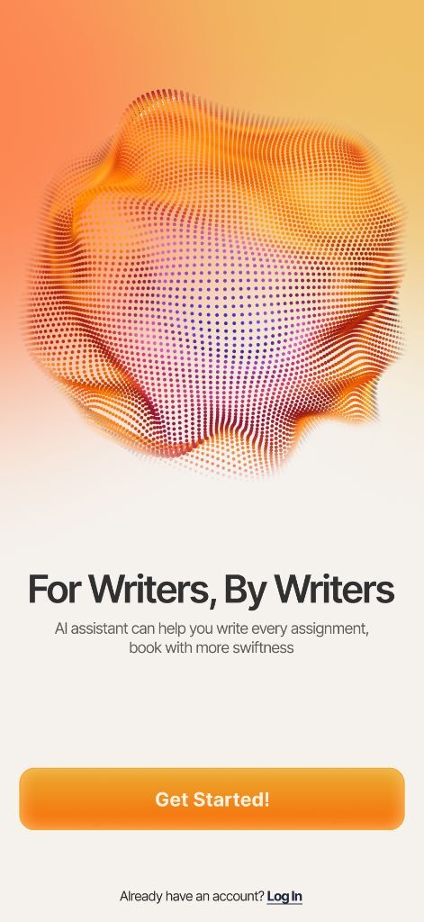 Wordsmith Pro home screen mockup